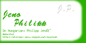 jeno philipp business card